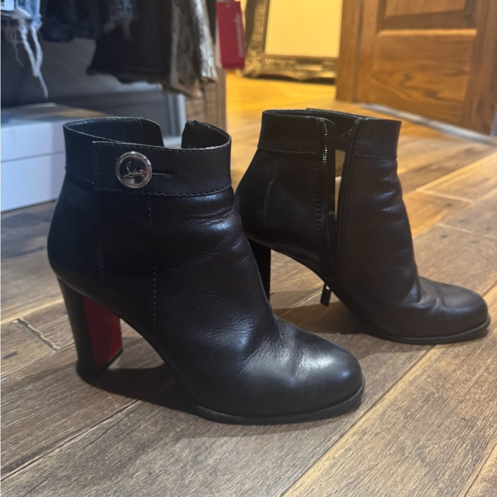 Christian Louboutin Black Heeled Boots
